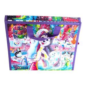 Lisa Frank TIKANNI HUSKY Trifold Portfolio Storage Case Folder School Art 2022
